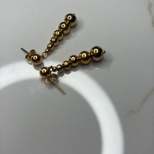 Stainless steel drop earrings
